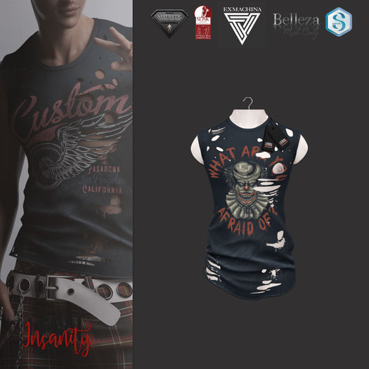 Legal Insanity - Reed blue * AFRAID tshirt