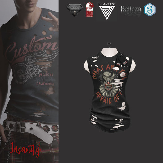 Legal Insanity - Reed black * AFRAID tshirt