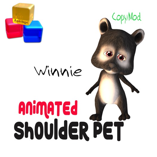 ~P.D~ Shoulder Teddy - Winnie (BOX)
