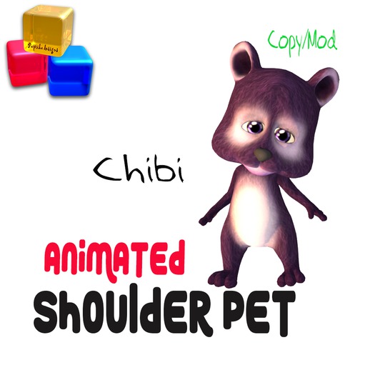 Animated Shoulder Teddy - Chibi