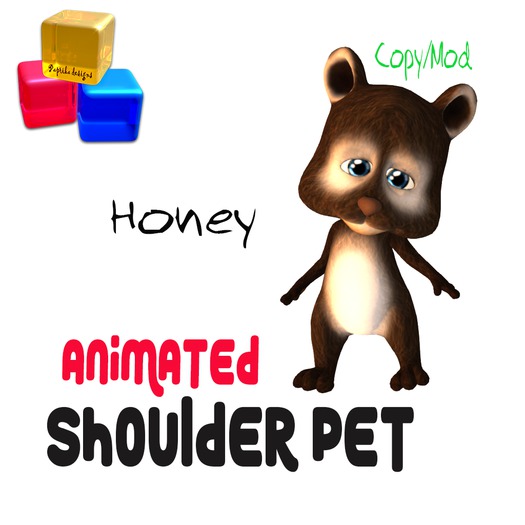 ~P.D~ Shoulder Teddy - Honey (BOX)