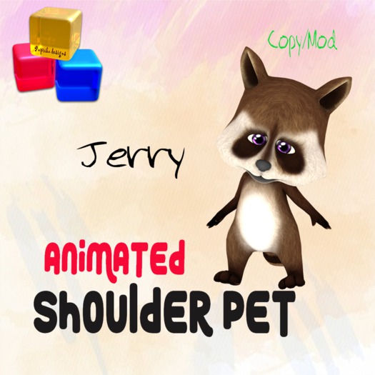 ~P.D~ Shoulder Raccoon - Jerry (BOX)