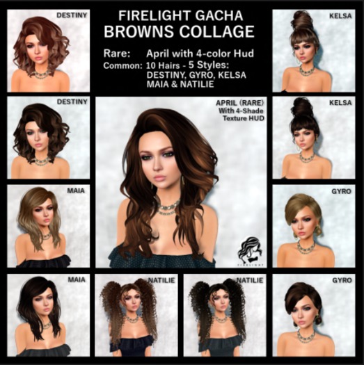 FHGacha Rigged Mesh - Kelsa DkBrown