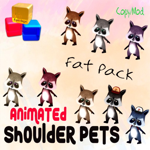 Animated Shoulder Raccoon - Fat Pack