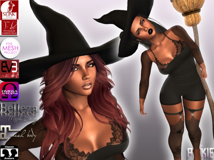 *Pinkie Style* Witch Outfit  & Hat Gift <3