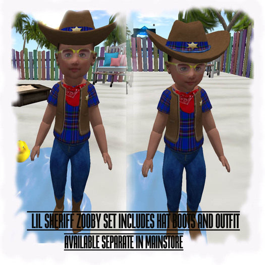 ZOOBY LIL SHERIFF HAT AND OUTFIT SET