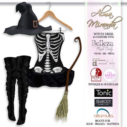 Second Life Marketplace HALLOWEEN SALE . AlmaMiranda . Skeleton