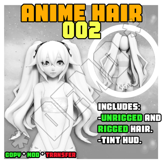 Anime Hair - Black Heart Victory *DEMO*