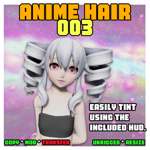 Anime Hair - Black Sister