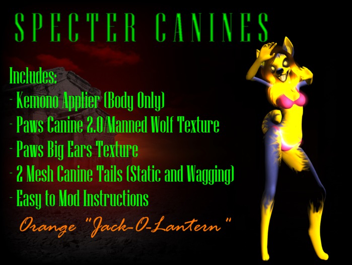 =*Kemono Specter Canine: Orange Jack-O-Lantern*=