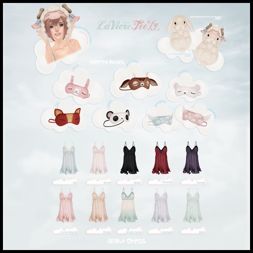 Tee*fy Aurora  Nightdress Black