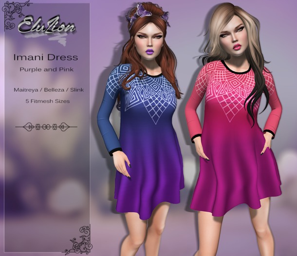 Eluzion * Imani Dress - FATPACK (Duo)