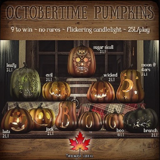 Trompe Loeil - Octobertime Pumpkin Boo