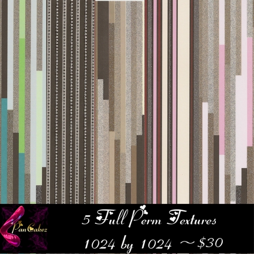 *PanCakez* Glittered Textures - Stripe Pack