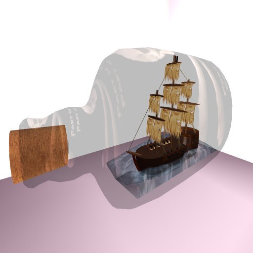 Migizi's Ghost Galleon rez bottle boxed