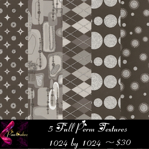 *PanCakez* Glittered Textures - Grey Pack