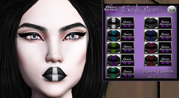 *.::{Solstice}::. Raven Lipstick