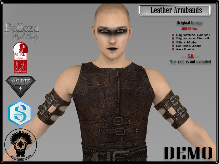 [PL] - DEMO -  Leather Armband Male