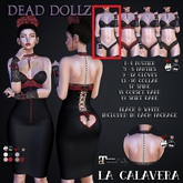 Dead Dollz - La Calavera - COMPLETE SET White