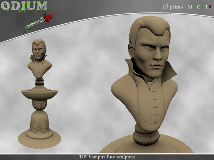 Second Life Marketplace De Vampire Bust Sculpture By Deso Ersetu
