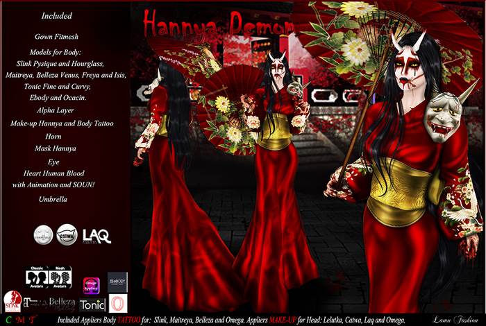 -Lamu Fashion-Gown *Hannya Demon* DEMO