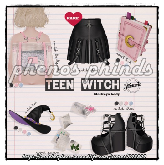 *Tentacio* Teen witch hat blue