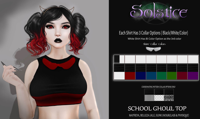 .::[Solstice]::. School Ghoul Top  DEMO