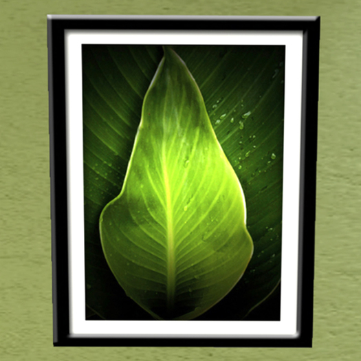 Banana Leaf Framed Vertical