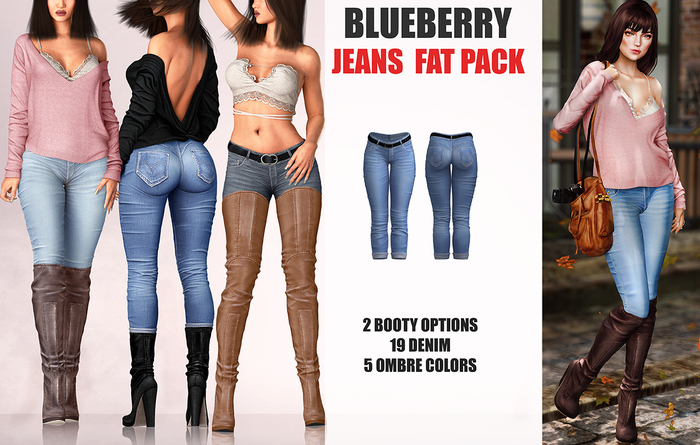 Blueberry - Frank Jeans - Fat Pack