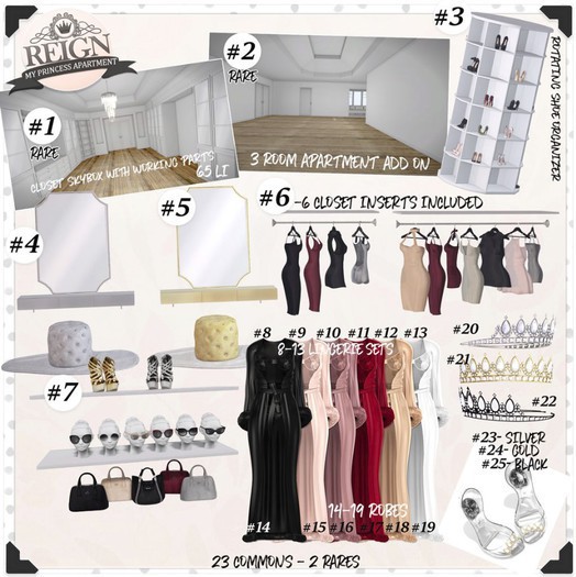 REIGN.- PRINCESS TIARA (BLACK) #22