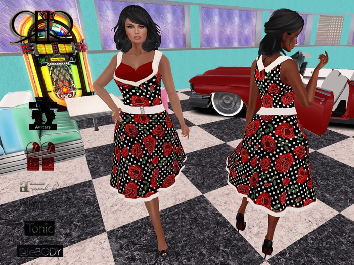 ..::RR::.. Rockabilly Dress Roses