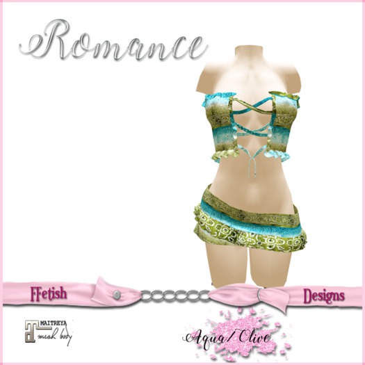 FETISH FASHION-ROMANCE-MAITREYA AQUA/OLIVE