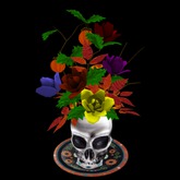 Sugar Skull Flower Arangement, 4Li , Bagged
