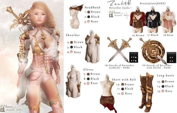 =Zenith=Berserker HeadBand(Rose)