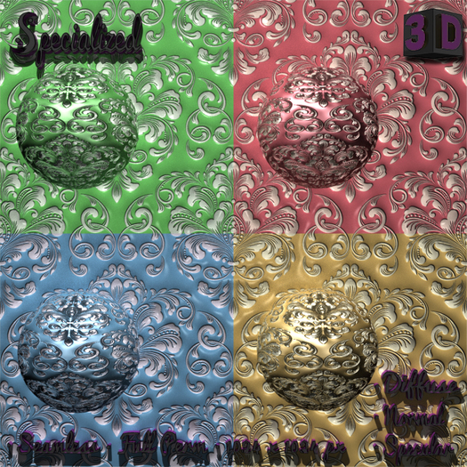 Specialized Textures Full Perms 3D Pack Multicolor Medieval