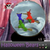 Flying Witch Bears SnowGlobe L
