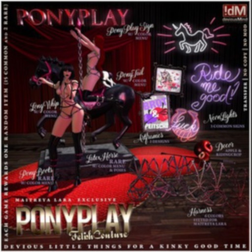 !dM PonyPlay "StudHarness" **WHITE**  (BOX #5 LARA)