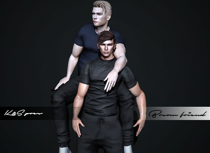 <K&S> Bosom friend. pose