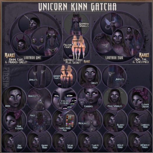 :[P]:- Unicorn Kinn Gatcha:// Necklaces