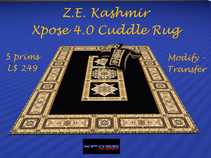 Z.E. ~ Kashmir Cuddle Rug Xpose 4.0