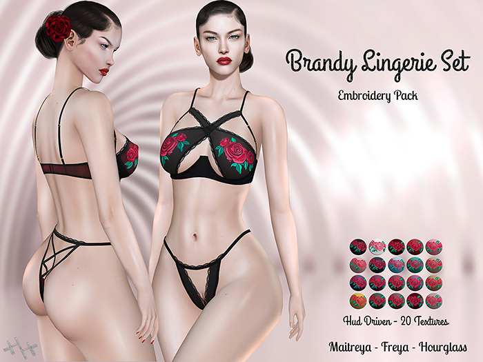 [hh] Brandy Lingerie Set EMBROIDERY