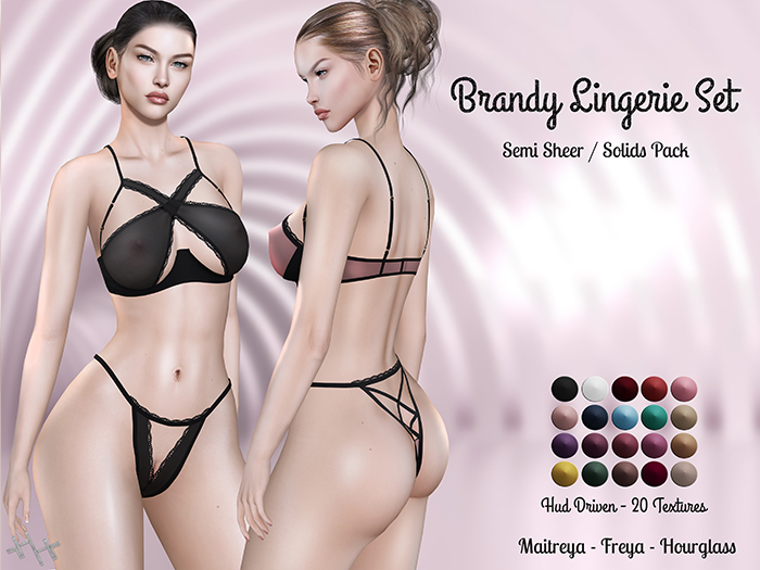 [hh] Brandy Lingerie Set SEMI SHEER/SOLIDS