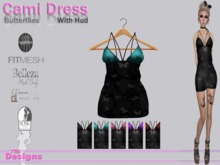 Cami Dress With Hud Butterflies