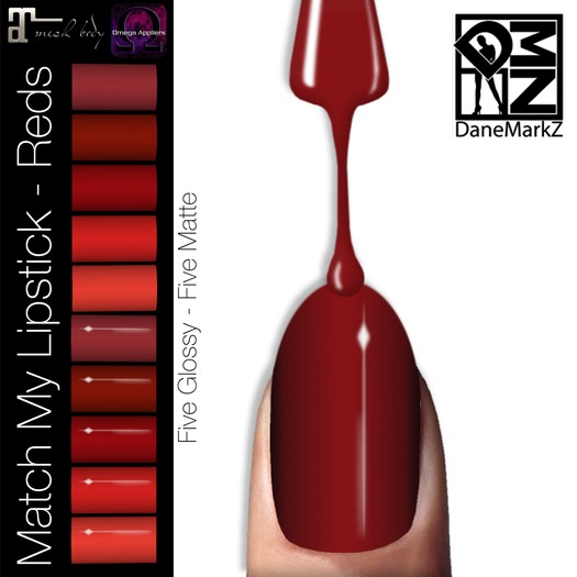 DMZ - Match My Lipstick - Reds - Nailpolish