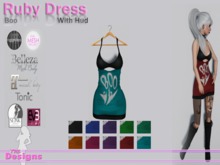Ruby Dress With Hud Boo