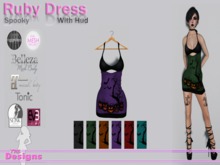 Ruby Dress With Hud Spooky