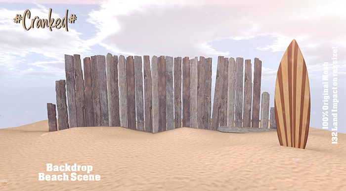 #Cranked# Beach Scene (Boxed HUD. Wear me)