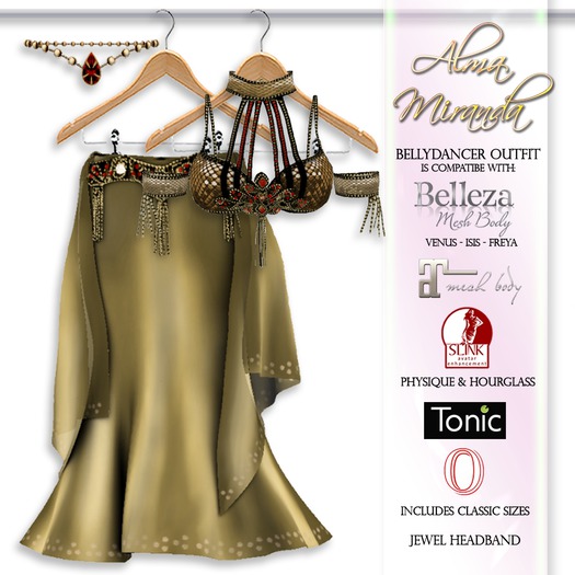 .: AlmaMiranda :. Gold Belly Dance ~ Exotic Outfit