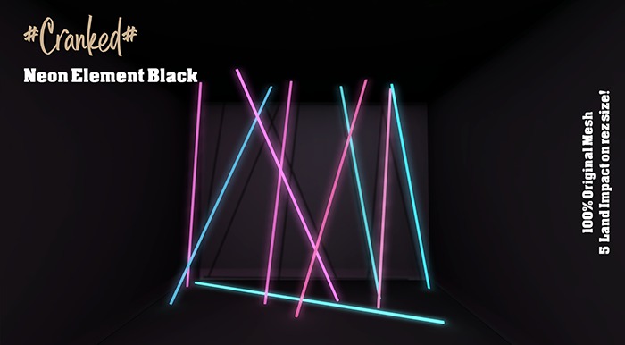 #Cranked# Neon Element Black (Boxed HUD. Wear me)
