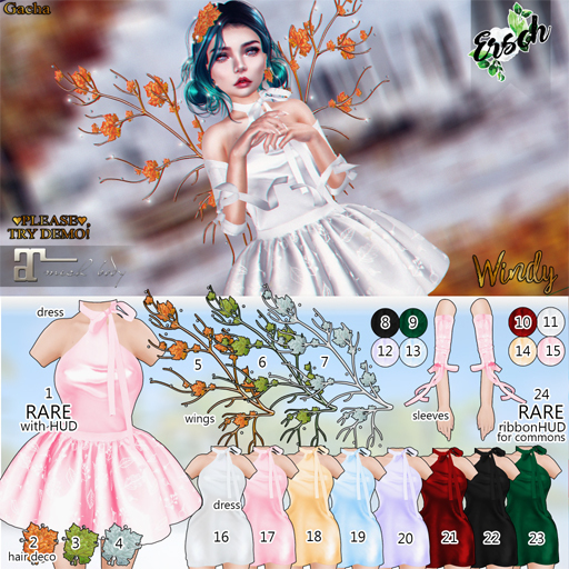 ERSCH - Windy Gacha MAITREYA Sleeves Blue